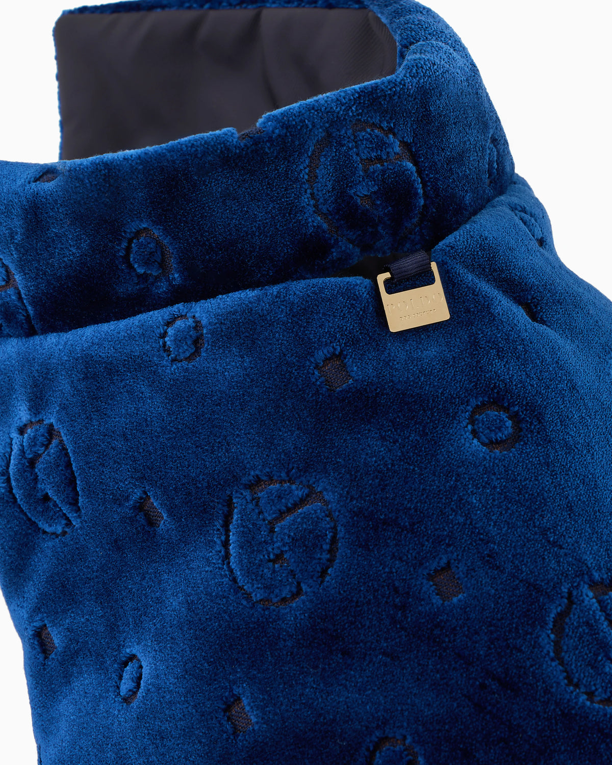 Poldo x Giorgio Armani Coat in monogram jacquard velvet