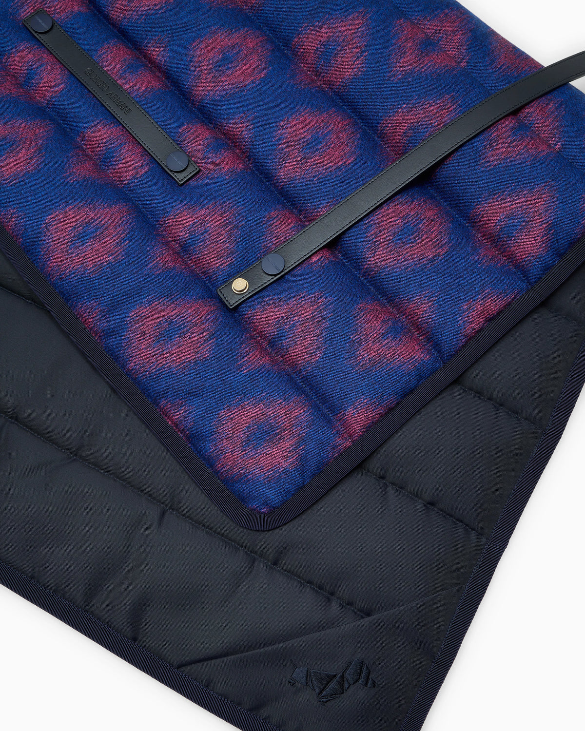 Poldo x Giorgio Armani Travel Mat in pinstriped virgin wool