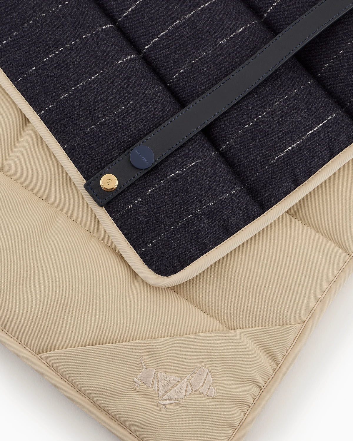 Wool  mat with pinstripes and leather straps Poldo x Giorgio Armani
