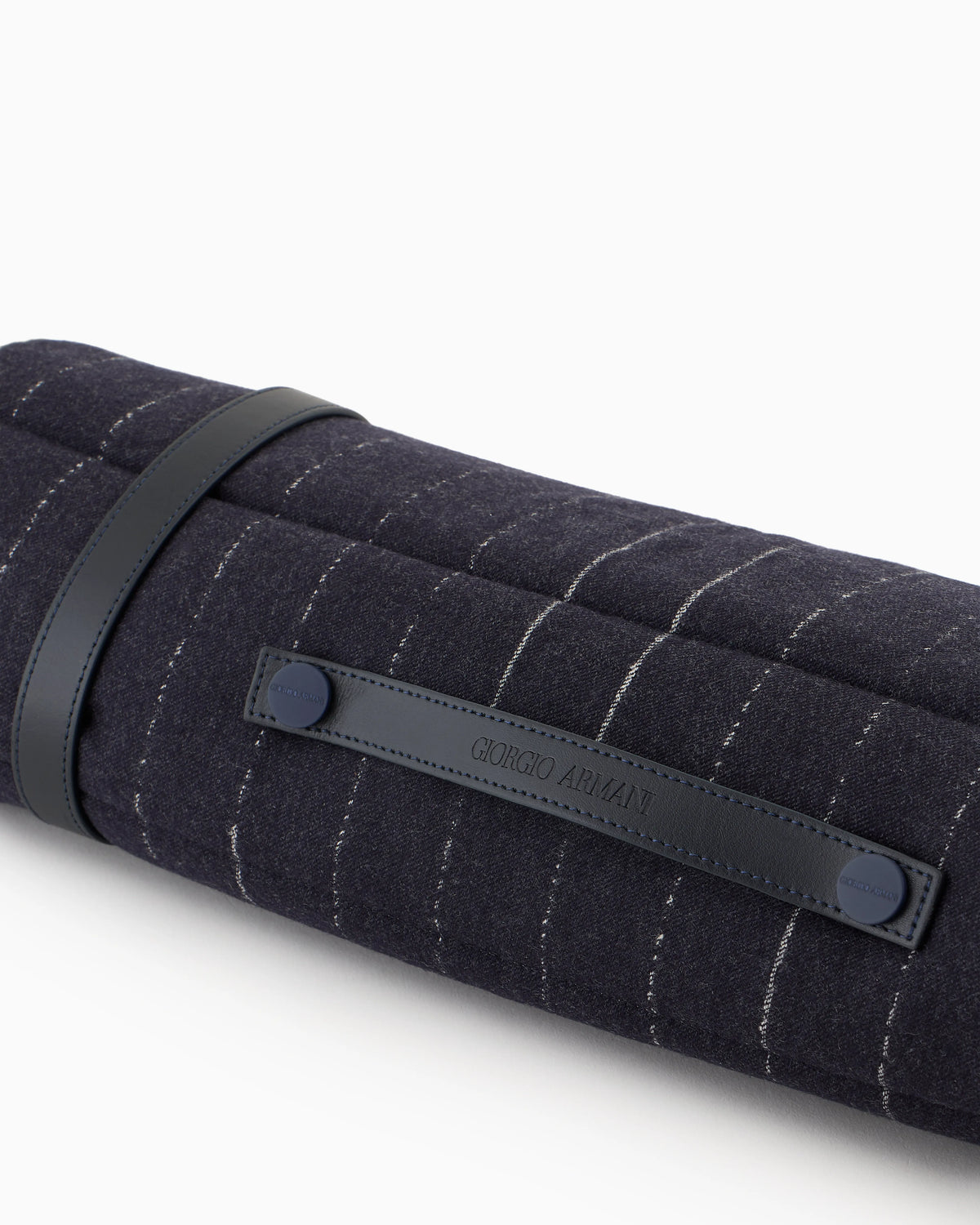 Wool  mat with pinstripes and leather straps Poldo x Giorgio Armani