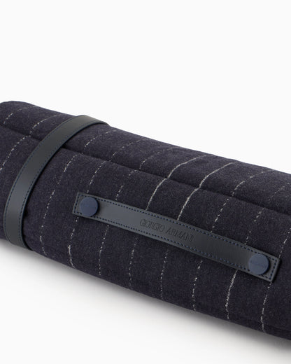Wool  mat with pinstripes and leather straps Poldo x Giorgio Armani