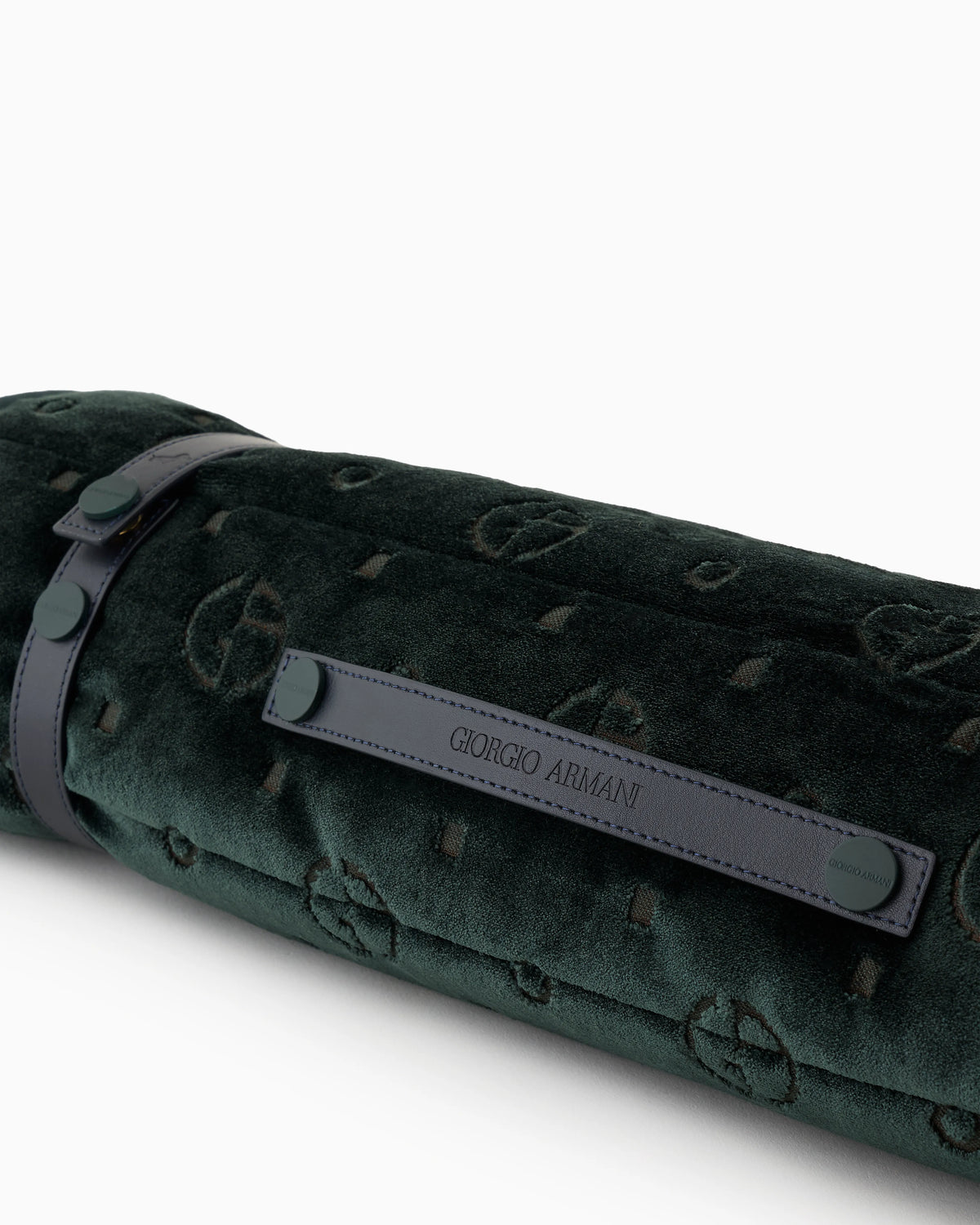 Poldo x Giorgio Armani Travel Mat in monogram jacquard velvet