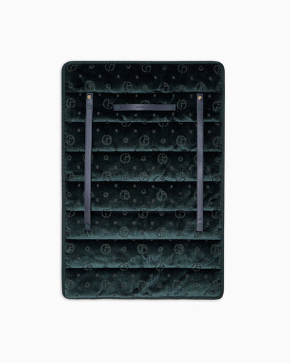Poldo x Giorgio Armani Travel Mat in monogram jacquard velvet