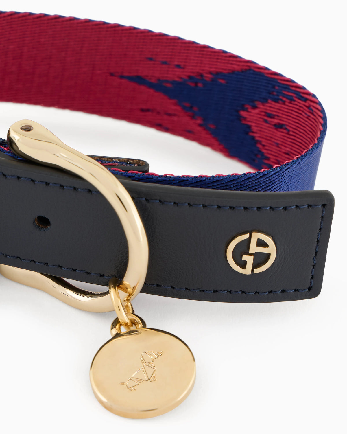 Poldo X Giorgio Armani leather collar