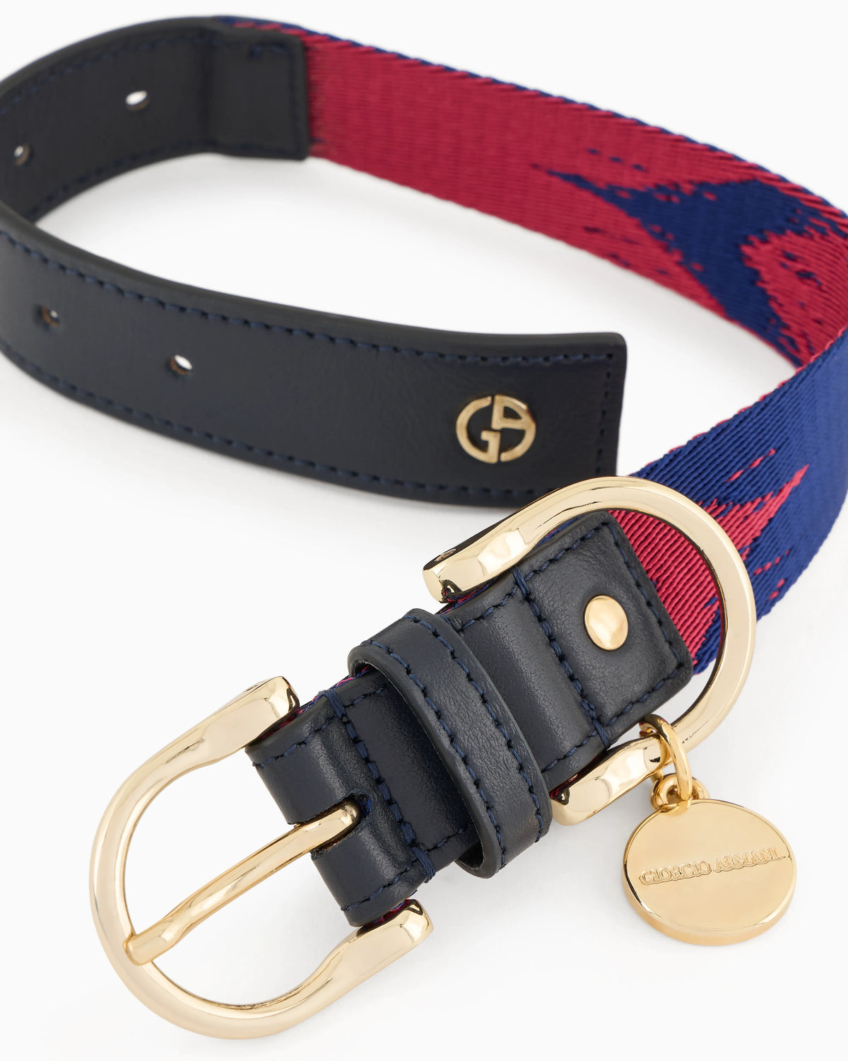 Poldo X Giorgio Armani leather collar