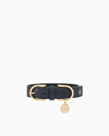 Leather decorative collar with metal charm and buckle Poldo x Giorgio Armani