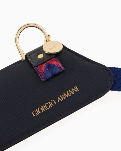Ikat harness in jacquard with leather details Poldo x Giorgio Armani