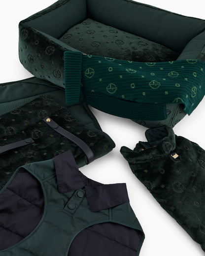 Coat overcoat for pets with padding and strap closure Poldo x Giorgio Armani