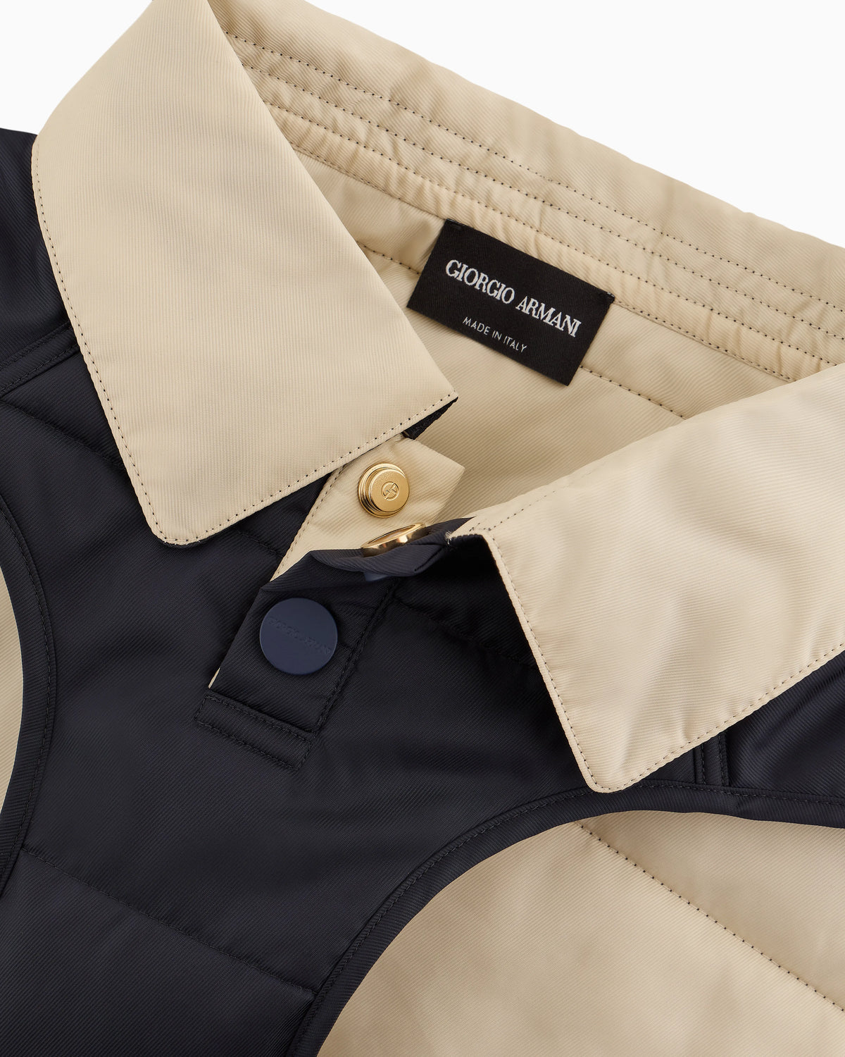 Coat overcoat for pets with padding and strap closure Poldo x Giorgio Armani