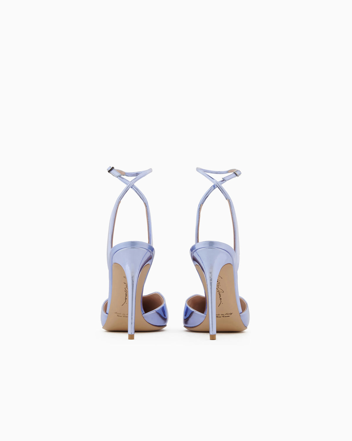 Lamé leather court shoes