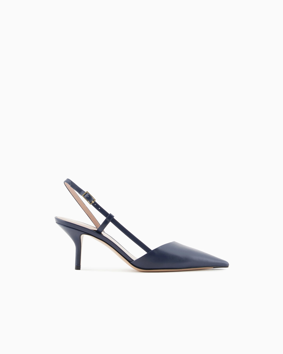 Leather slingbacks