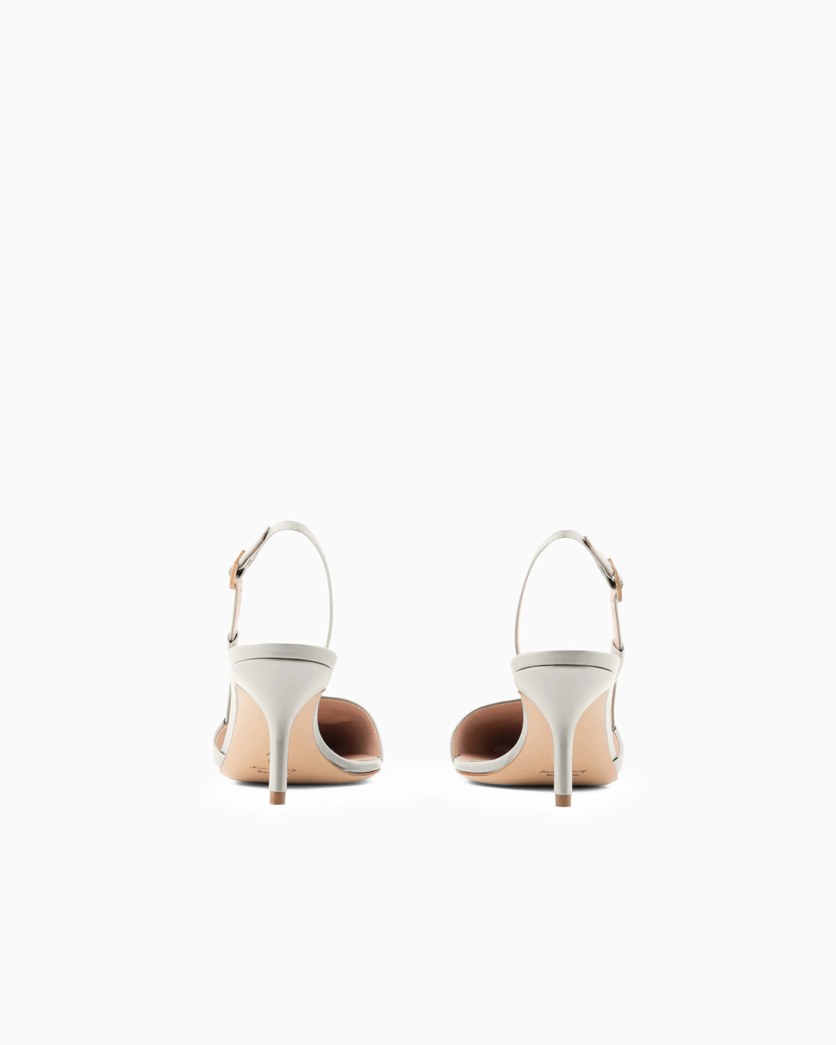 Leather slingbacks