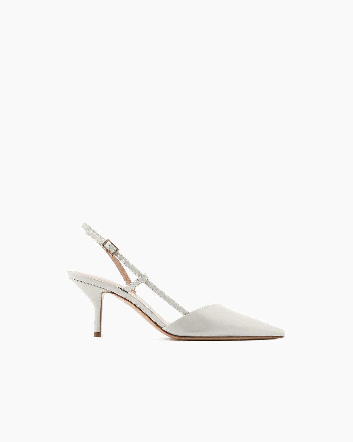 Leather slingbacks