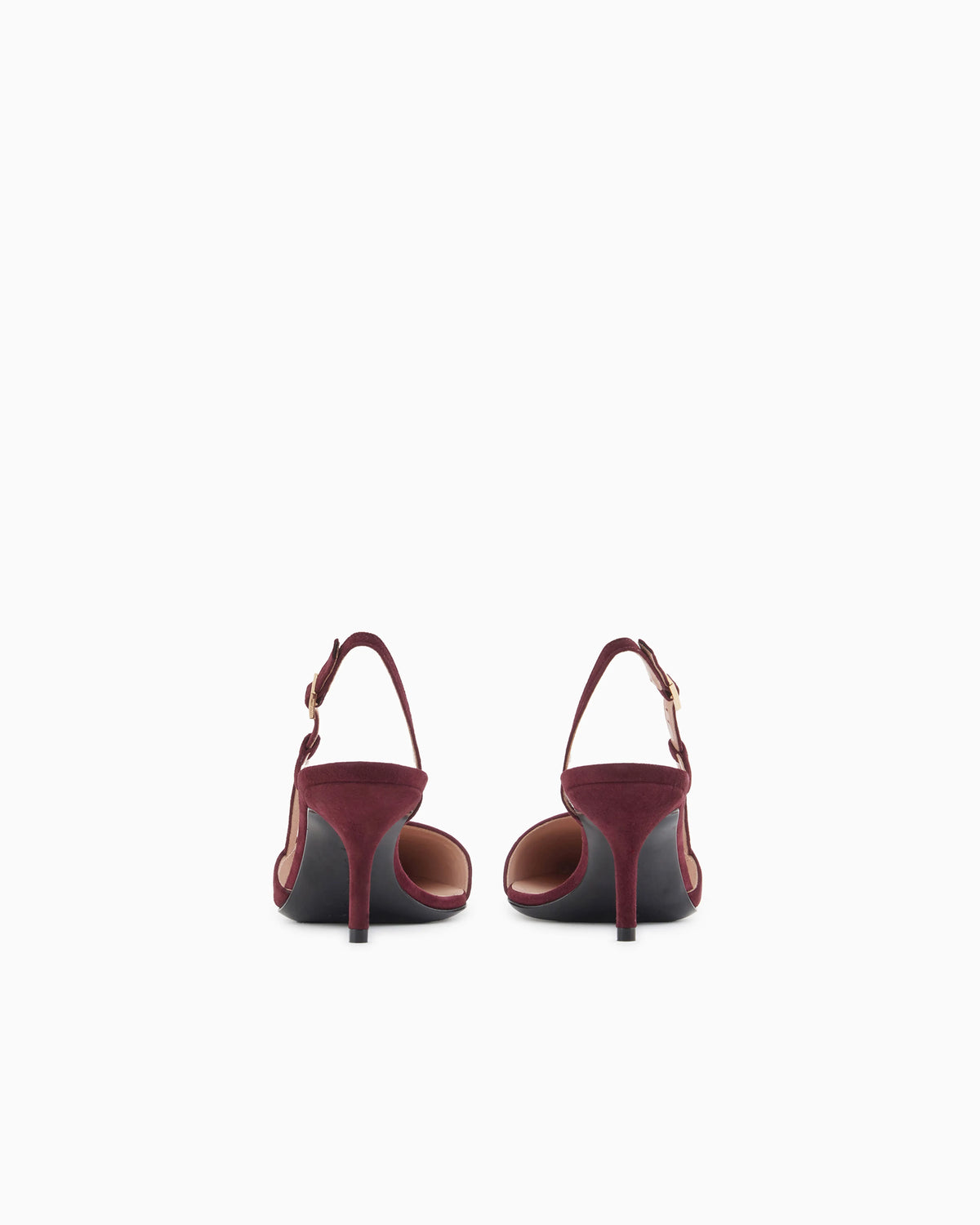Suede slingbacks