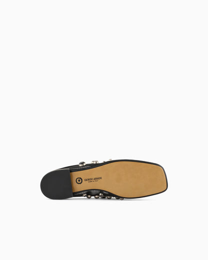 Giorgio Armani x 10 Corso Como mules in mesh and encrusted rhinestones