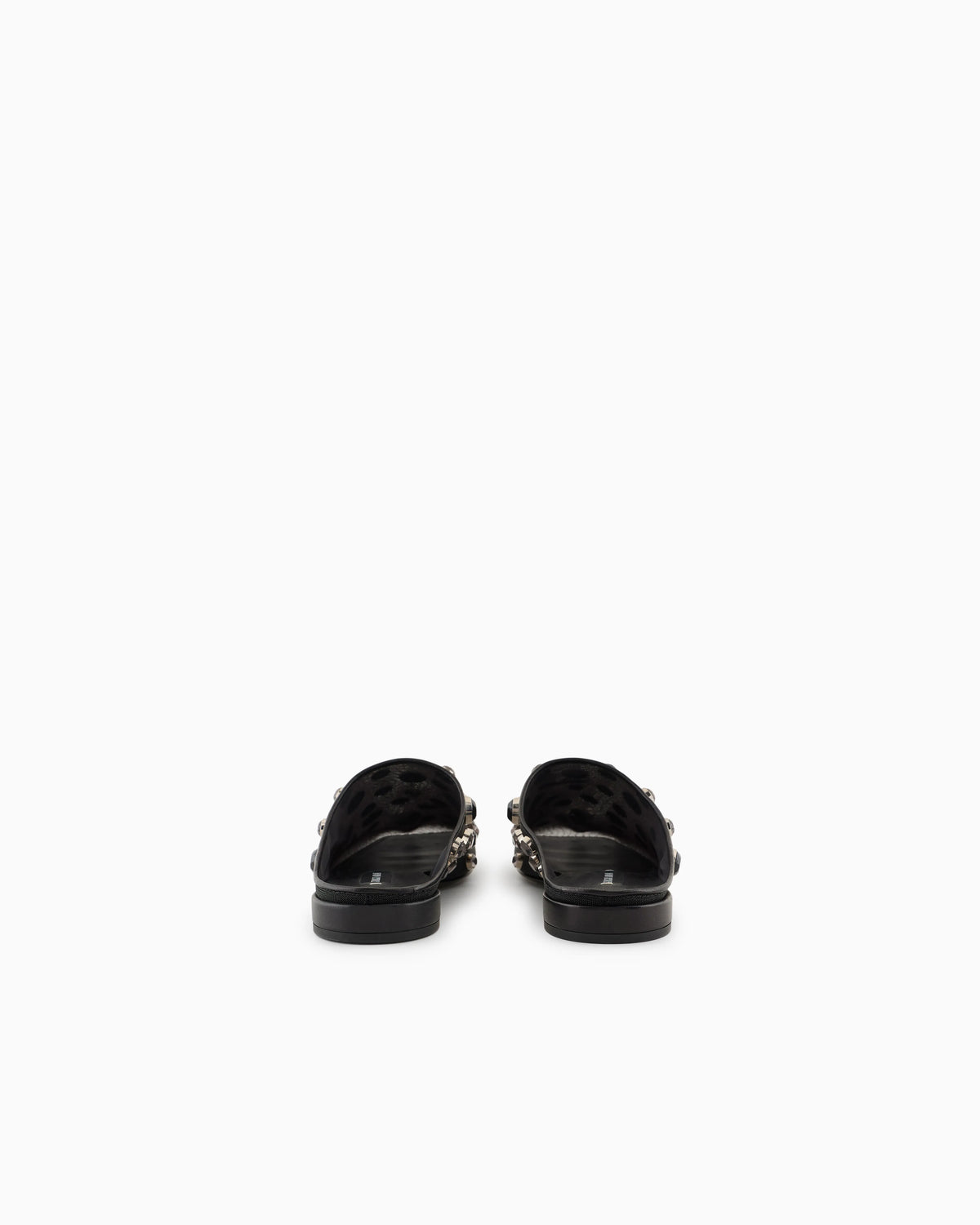 Giorgio Armani x 10 Corso Como mules in mesh and encrusted rhinestones