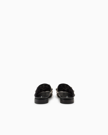 Giorgio Armani x 10 Corso Como mules in mesh and encrusted rhinestones