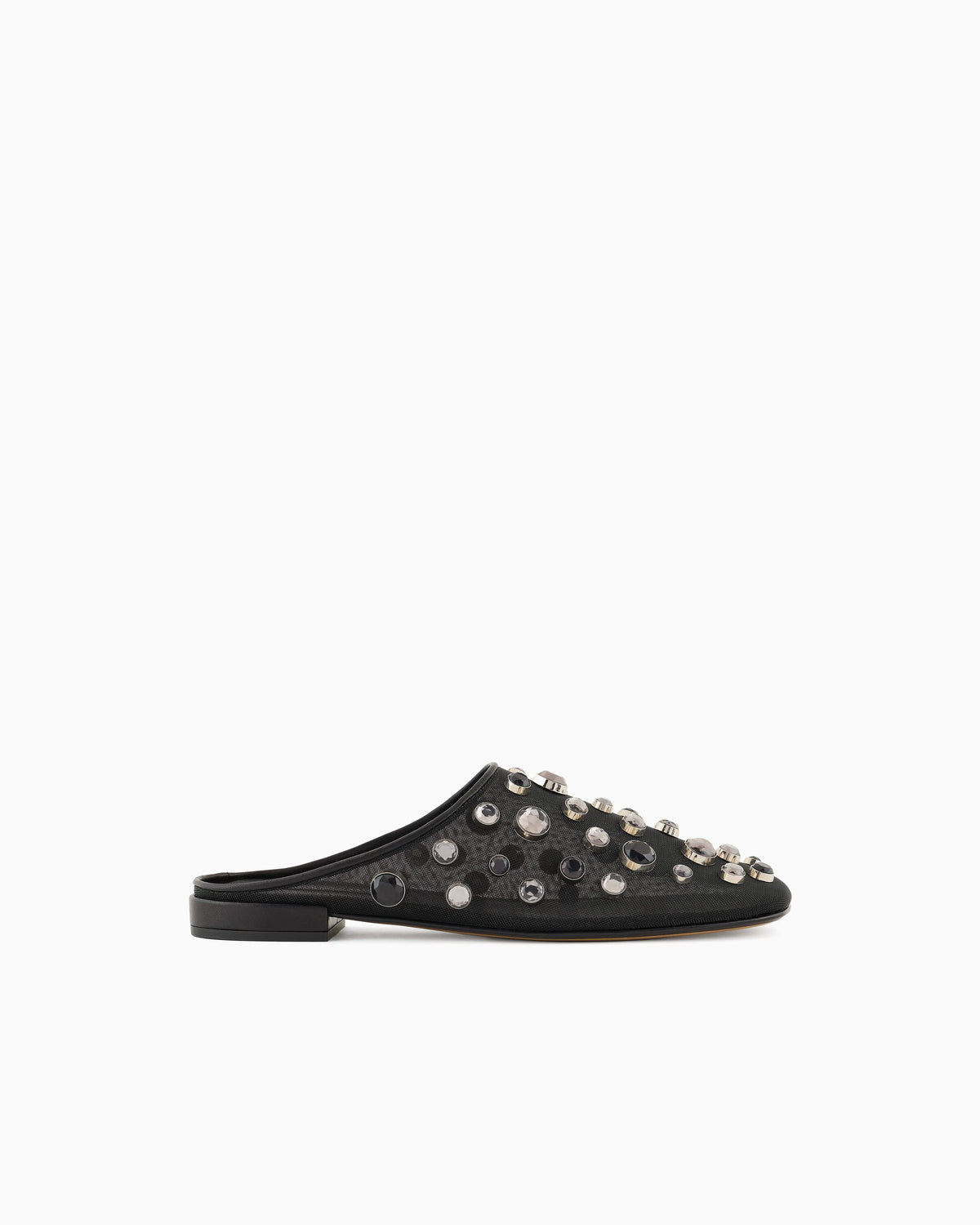 Giorgio Armani x 10 Corso Como mules in mesh and encrusted rhinestones