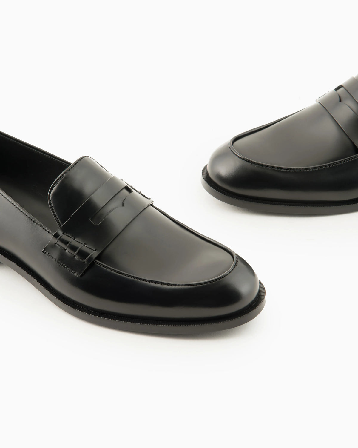 Leather loafers