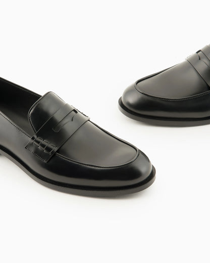 Leather loafers
