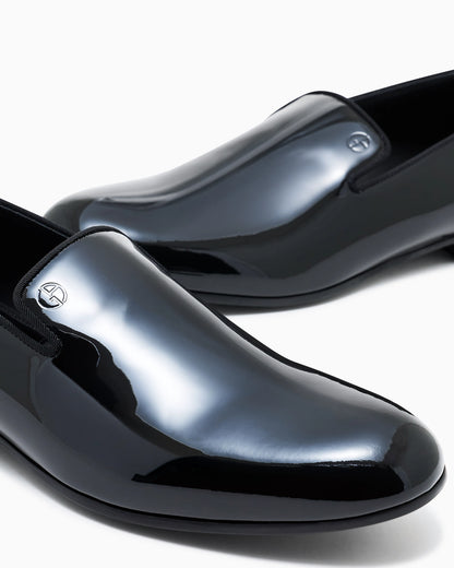 Patent leather loafers