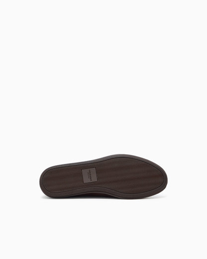 Slip-on loafer in vintage leather with logo