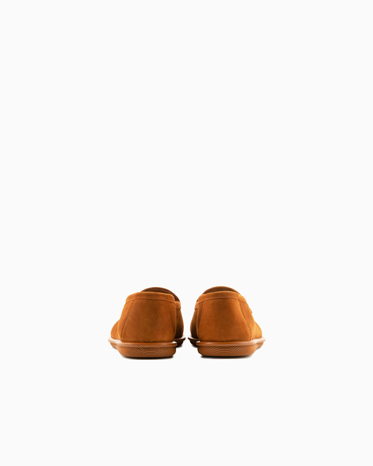 Loafers in suede with embroidered logo