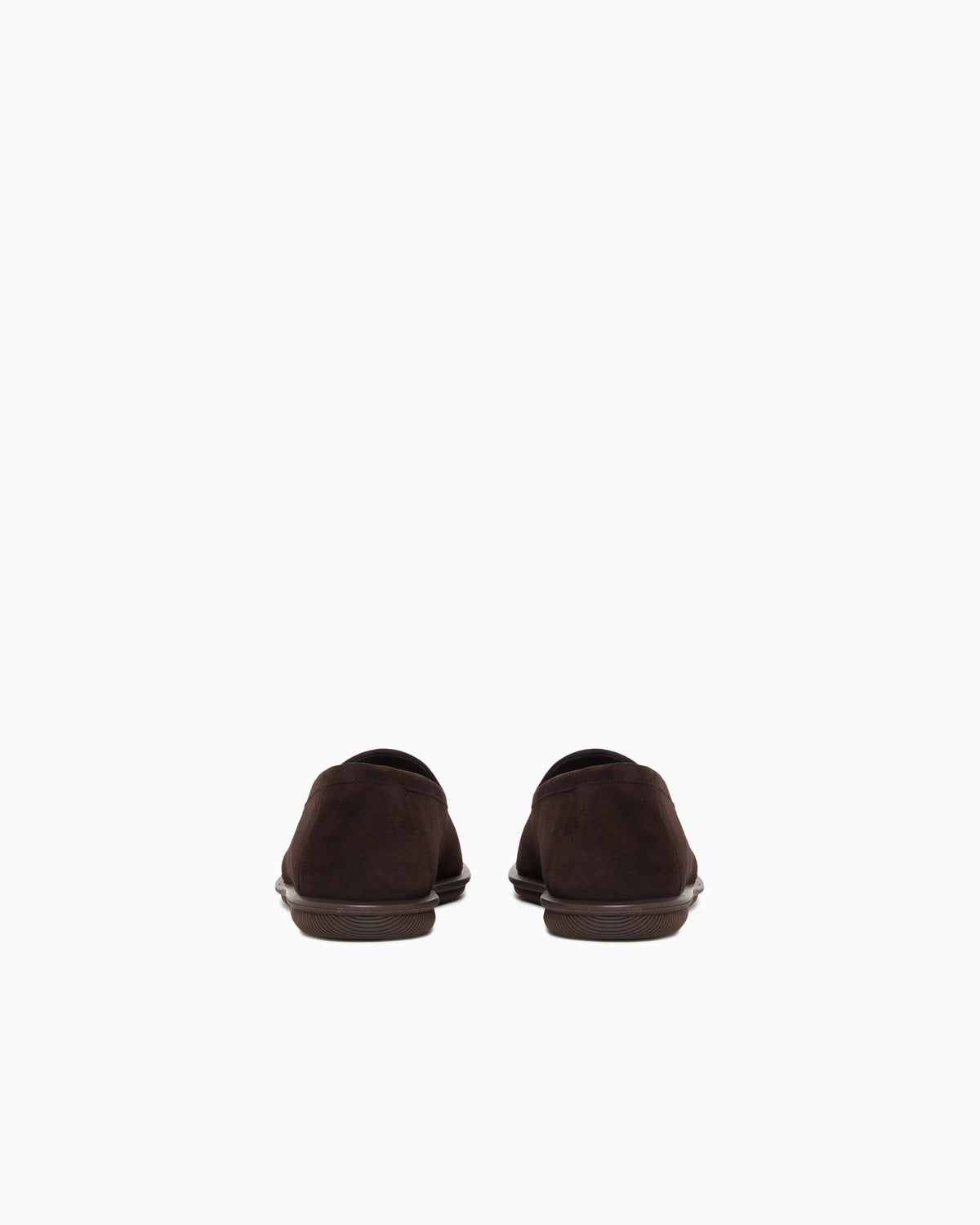 Loafers in suede with embroidered logo