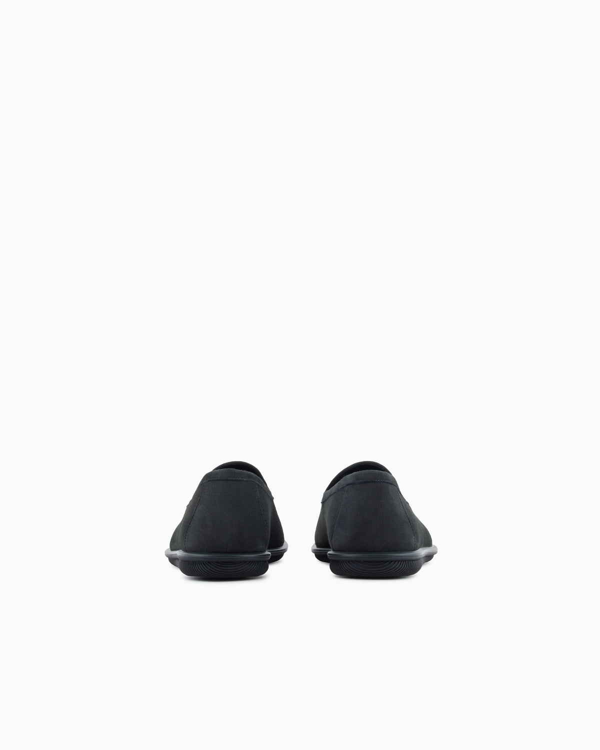 Loafers in suede with embroidered logo