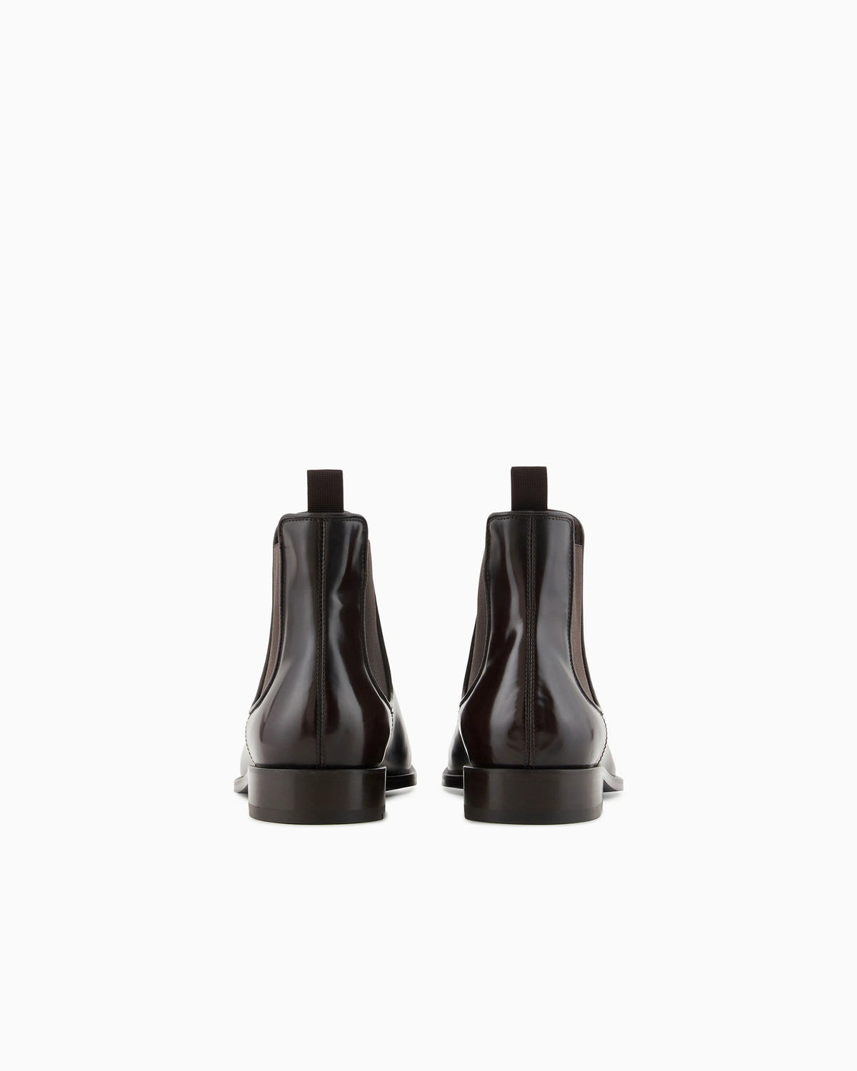 Antique-effect leather ankle boots