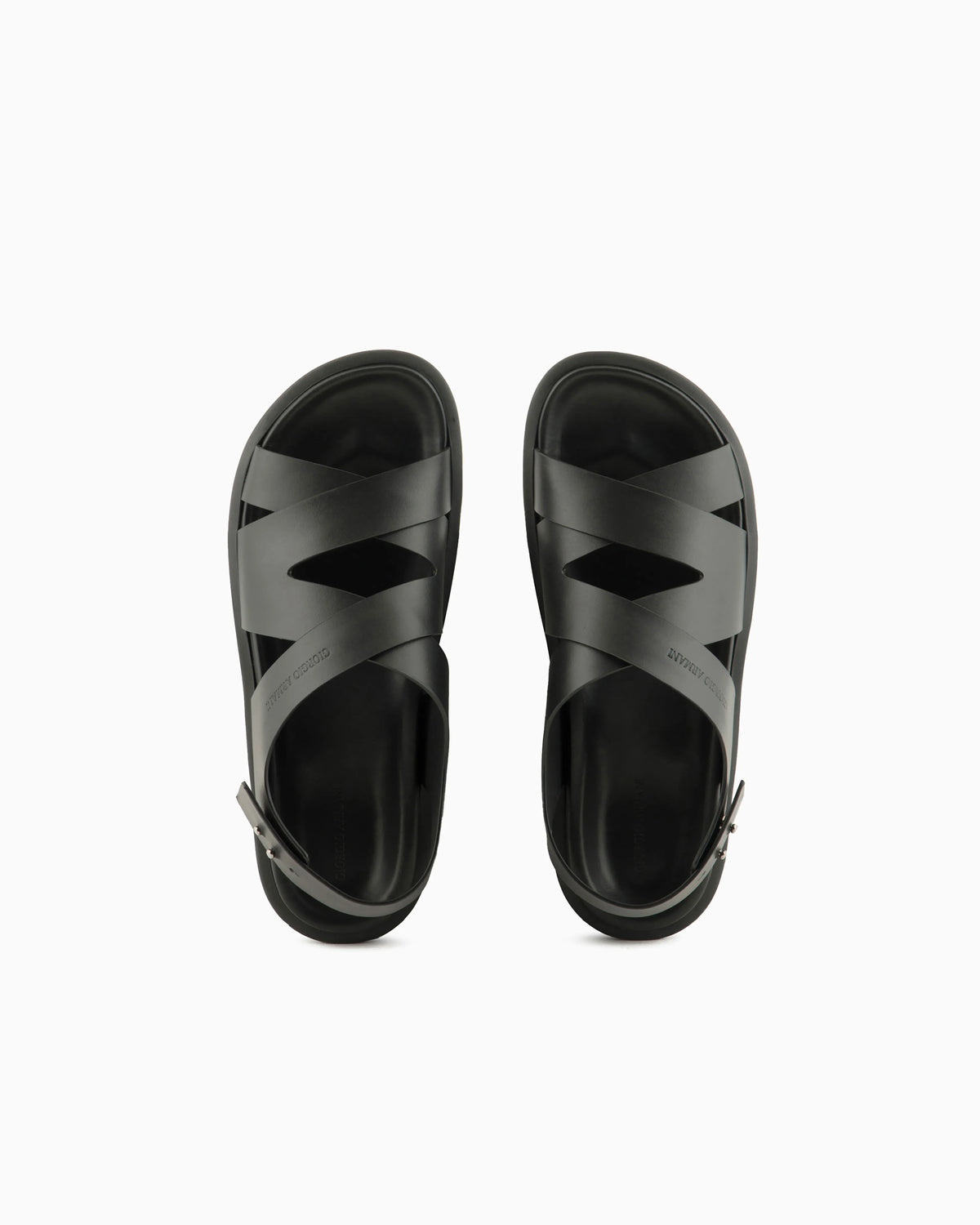 Leather woven sandals
