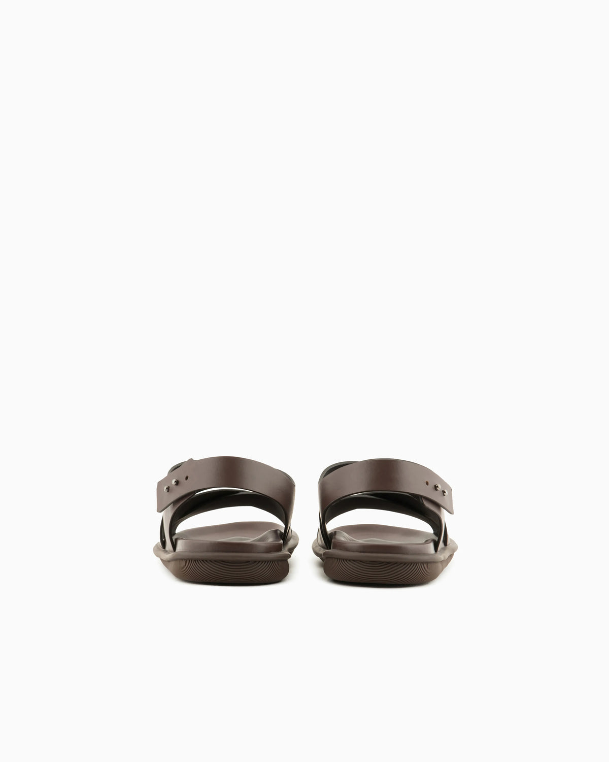 Leather woven sandals