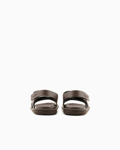 Leather woven sandals