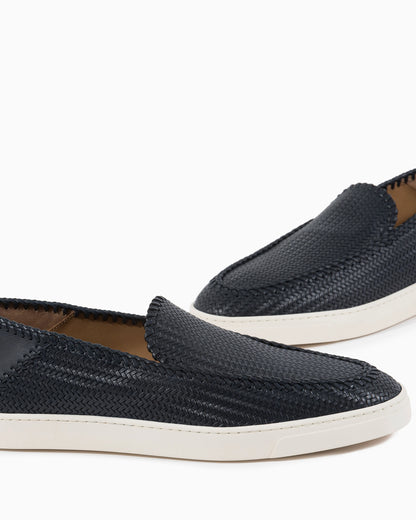 Galleria 3 Braided printed leather slip-ons