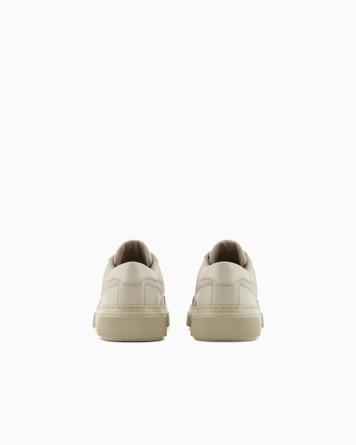 Leather and fabric sneakers