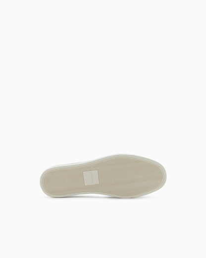 Slip footwear  in knit with jacquard chevron pattern