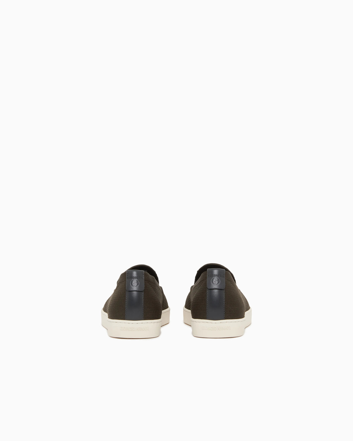 Slip footwear  in knit with jacquard chevron pattern