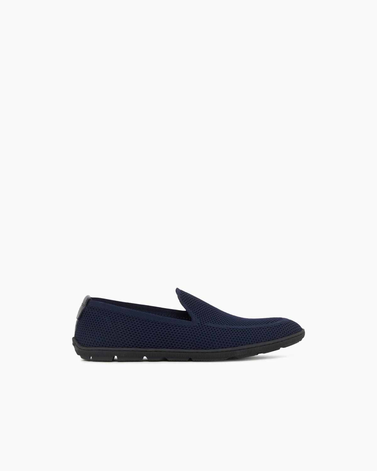 Breathable mesh slip-on sneaker with leather inserts