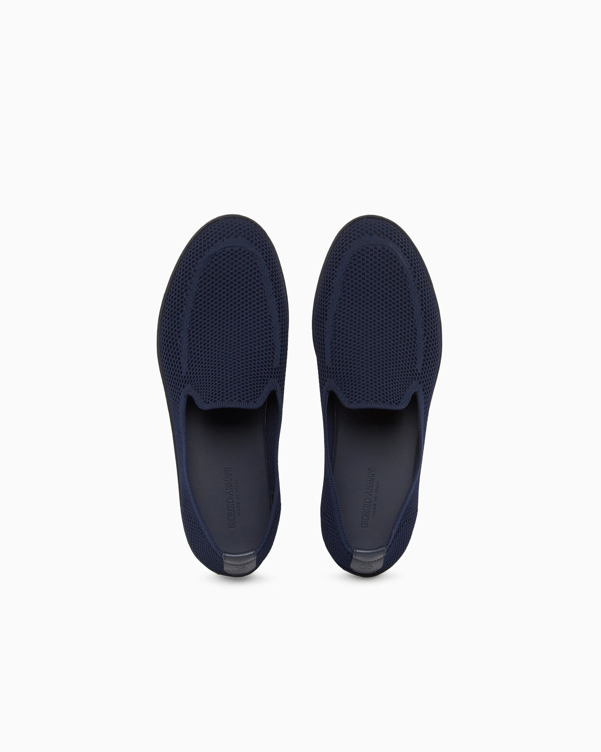 Breathable mesh slip-on sneaker with leather inserts