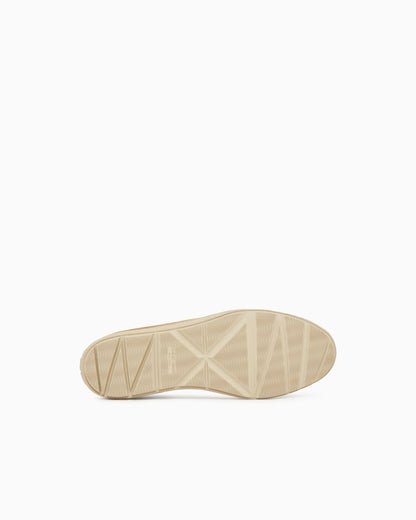 Low-top suede lace-up sneakers with rubber sole