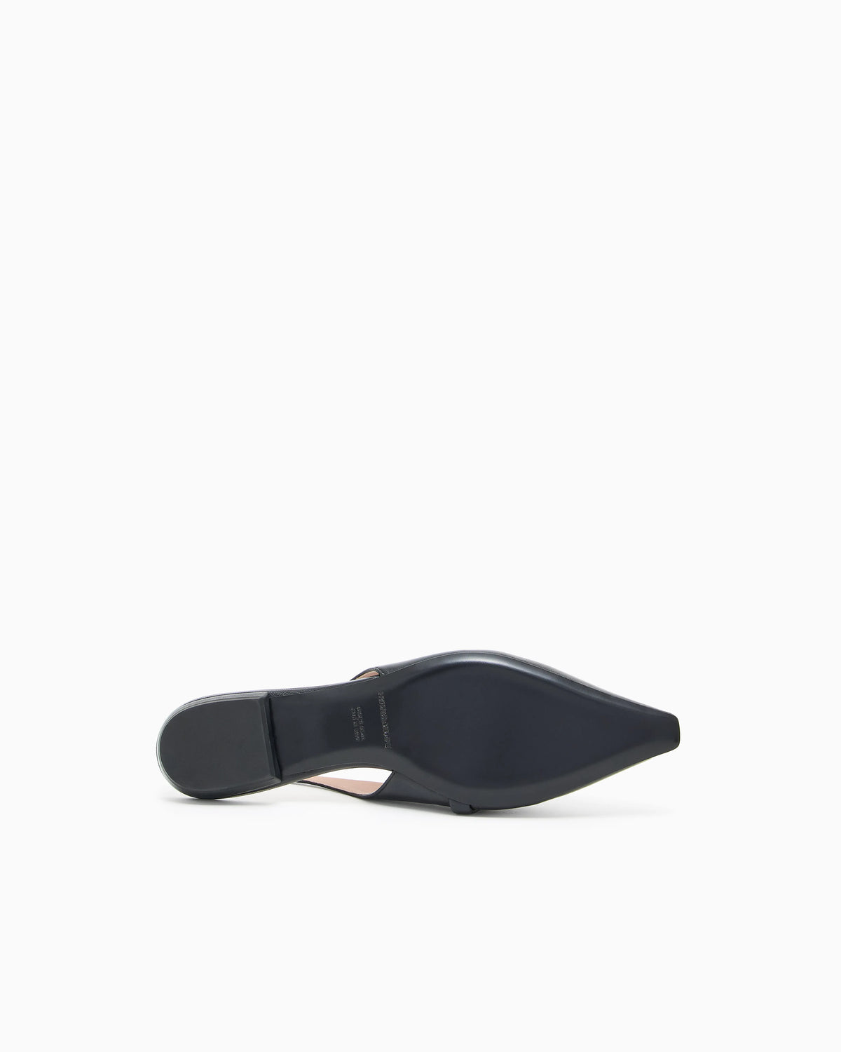 Nappa-leather slingback ballerinas with eagle plate