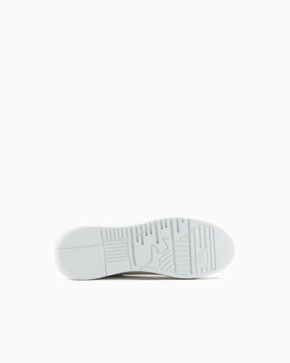 High-top sneaker in tumbled leather with laces Essential