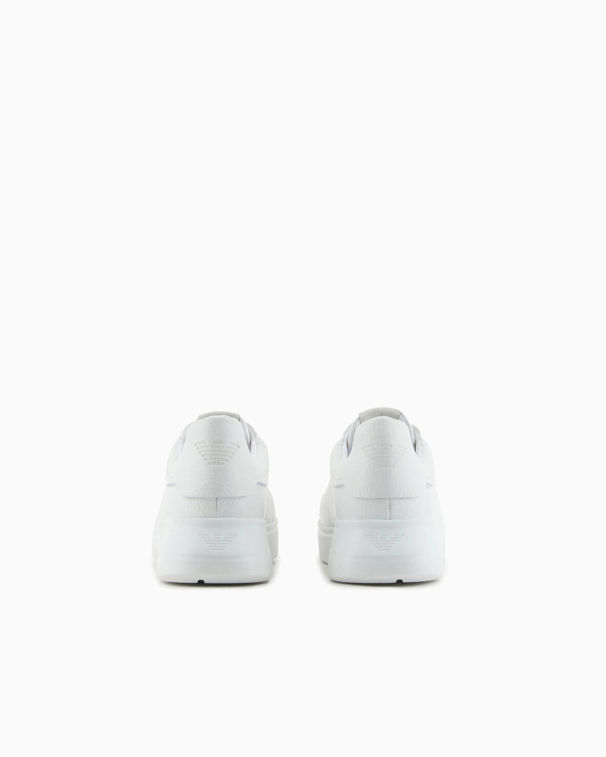 High-top sneaker in tumbled leather with laces Essential