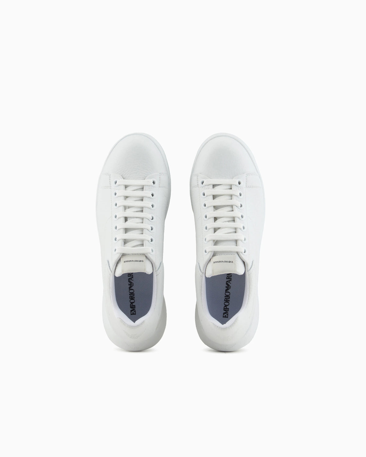 High-top sneaker in tumbled leather with laces Essential