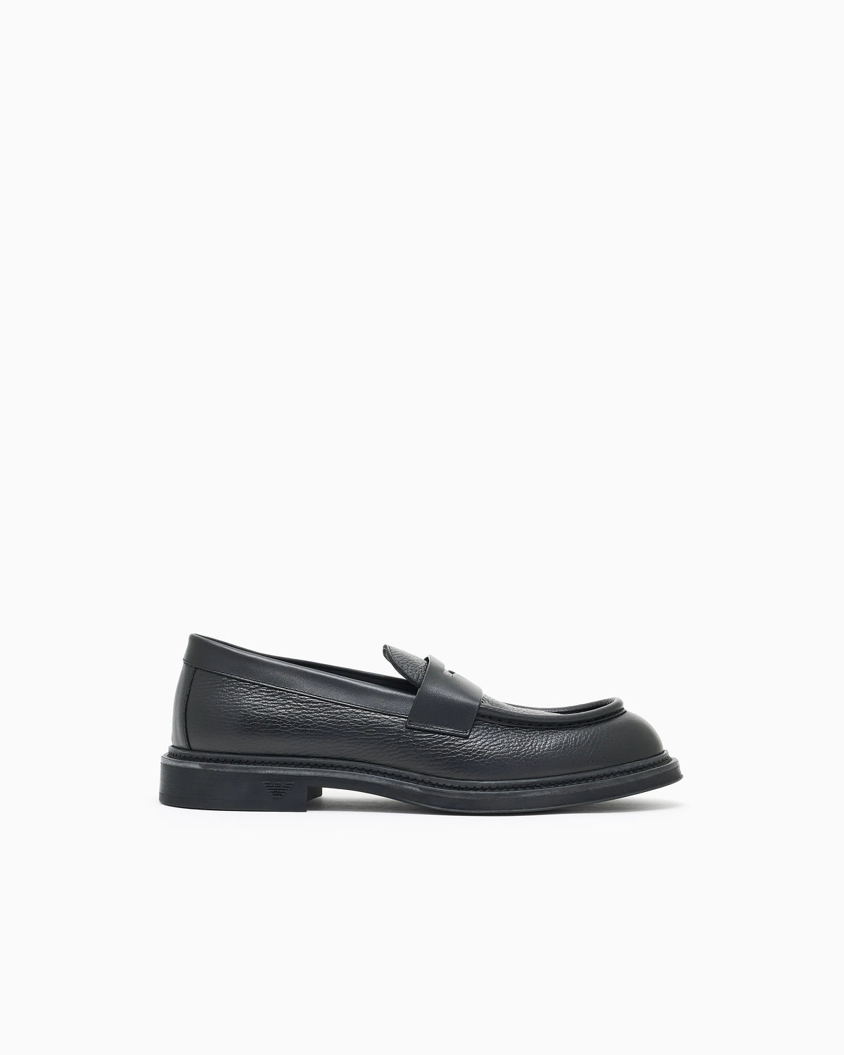 Pebbled leather loafers