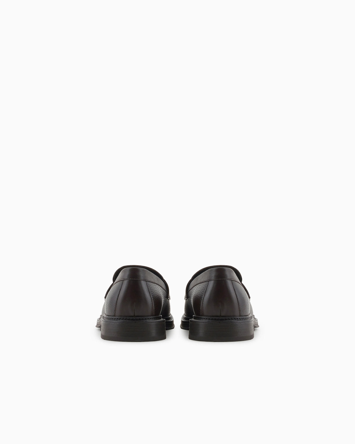 Pebbled leather loafers