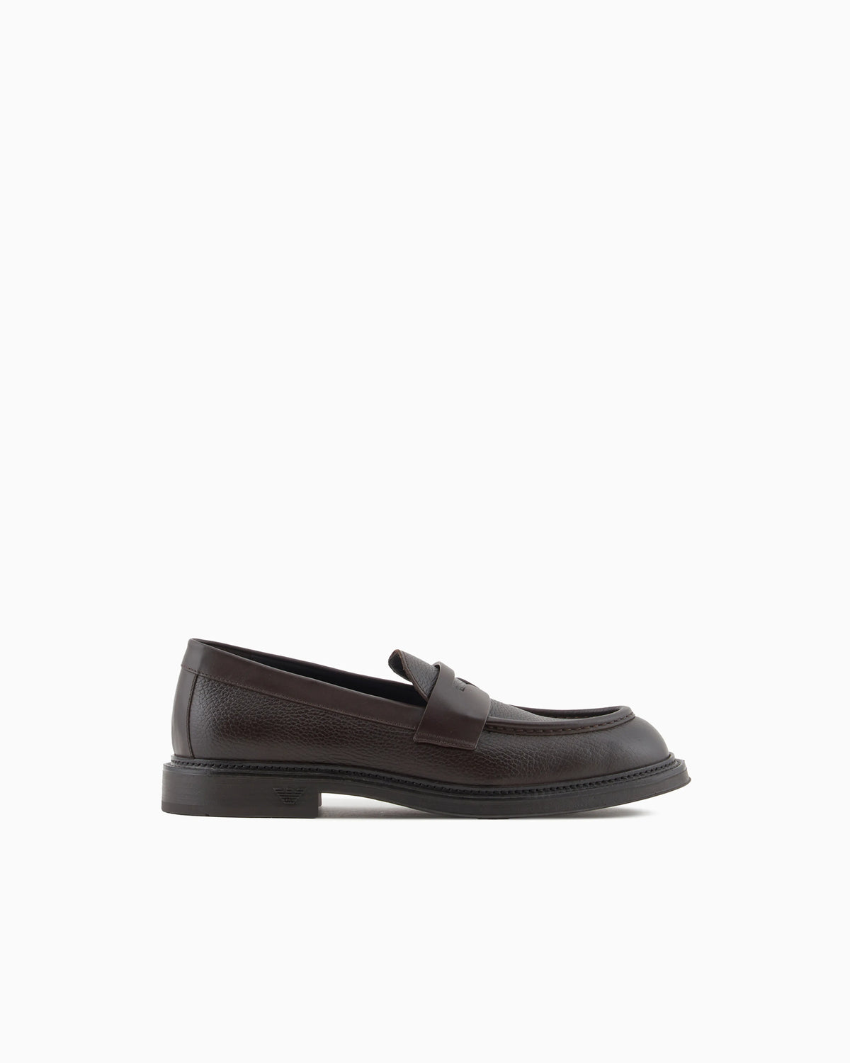 Pebbled leather loafers