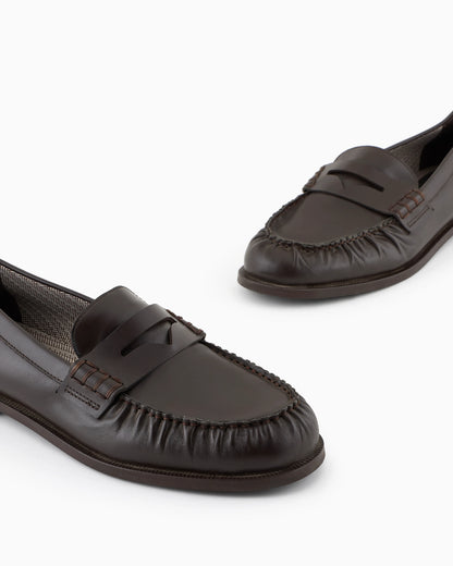 Smooth leather loafers