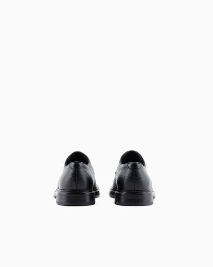 Pebbled leather derby shoes with rubber sole Essential