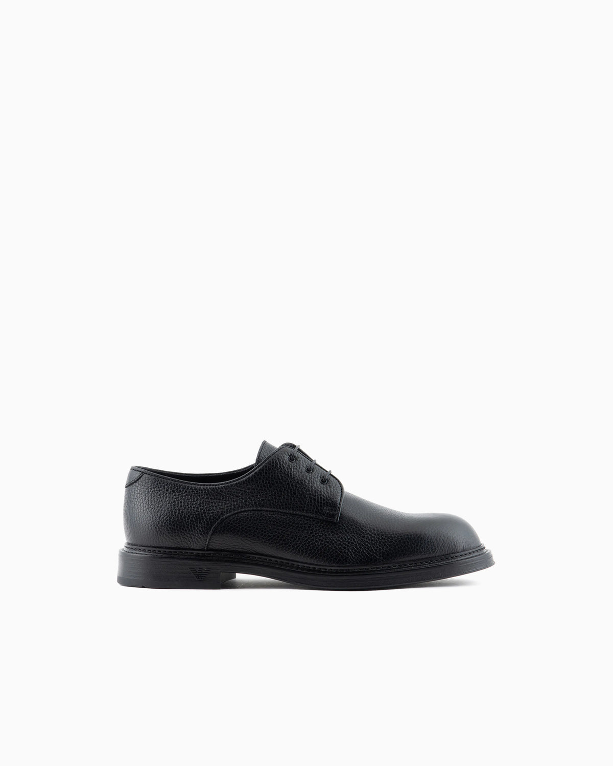 Pebbled leather derby shoes with rubber sole Essential
